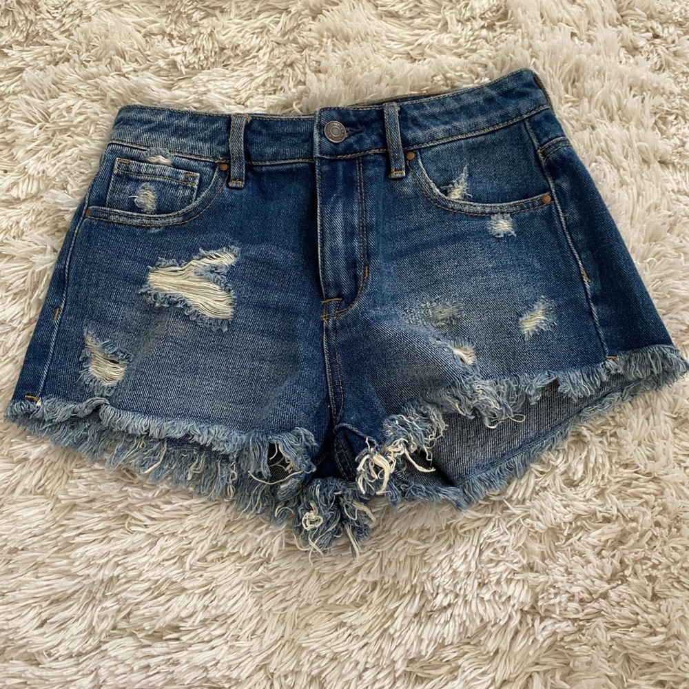 PacSun festival denim shorts